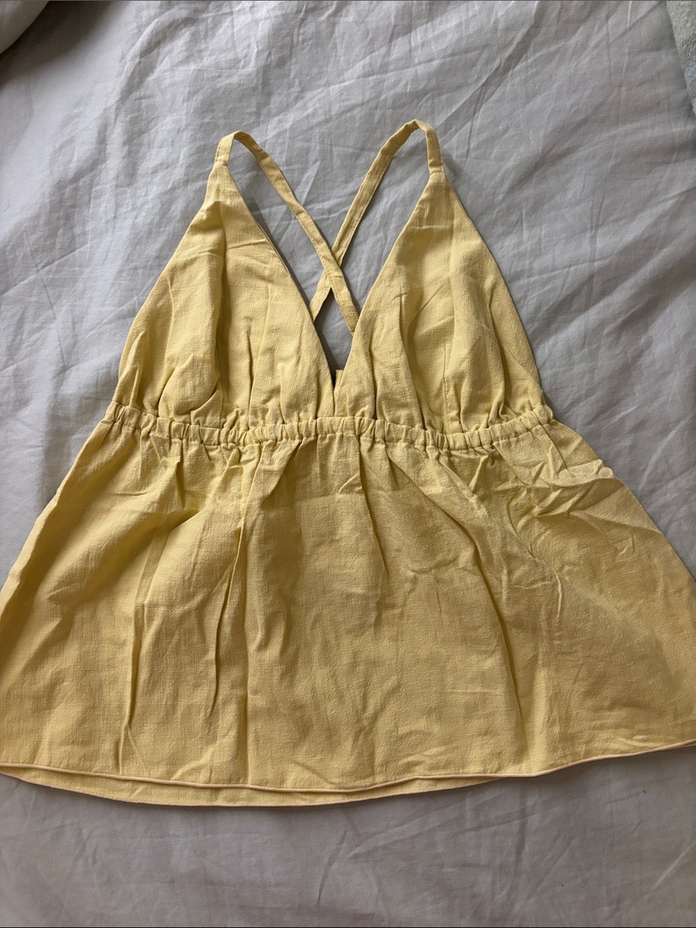Soft Yellow Halter Top - Picture 8 of 9